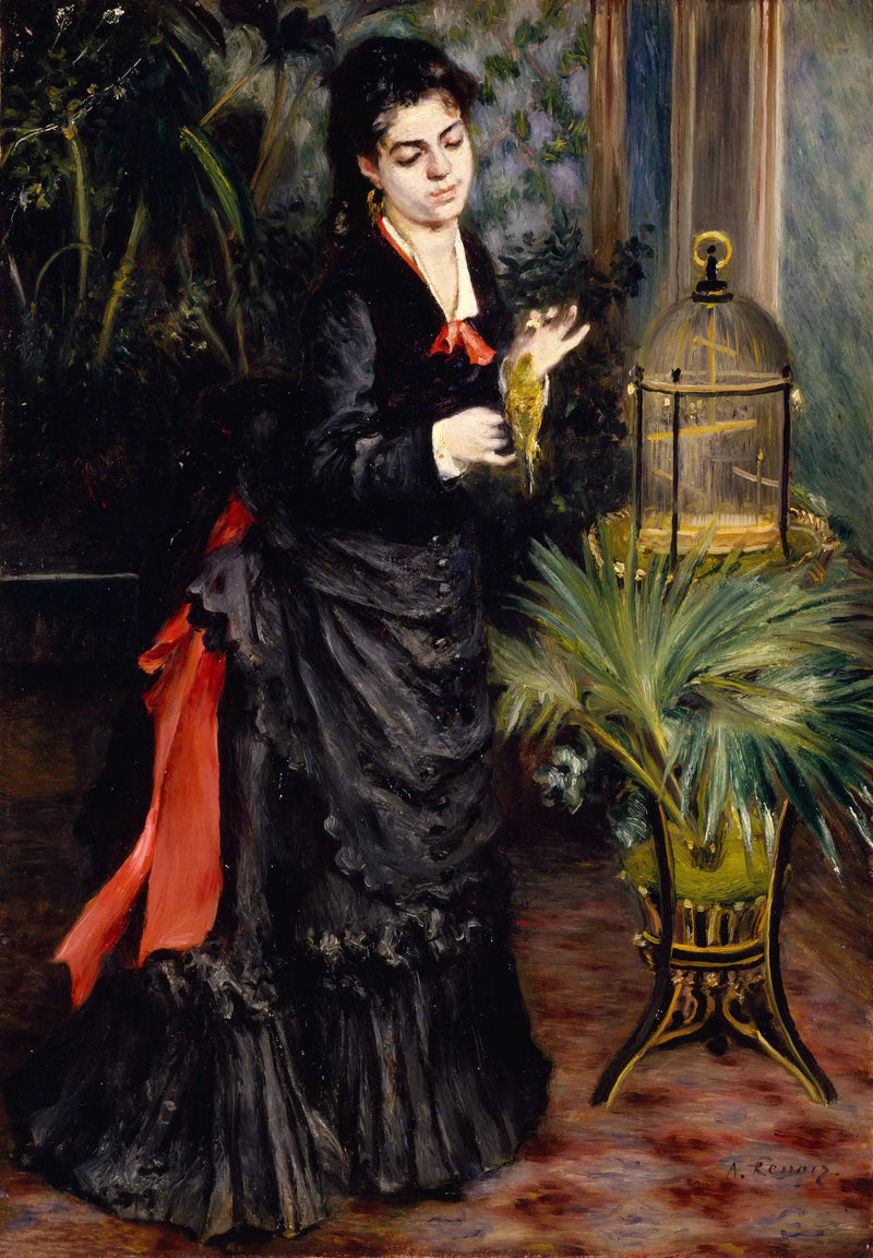 La Donna con il Pappagallo - Pierre-Auguste Renoir