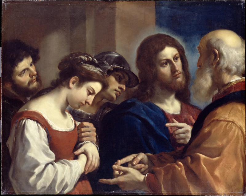 La donna adultera - Guercino
