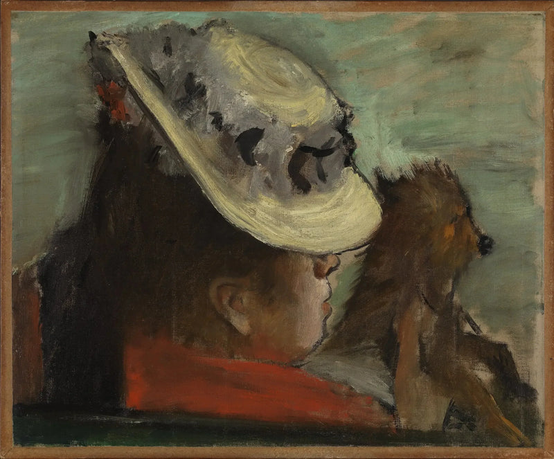 La donna con il cane - Edgar Degas
