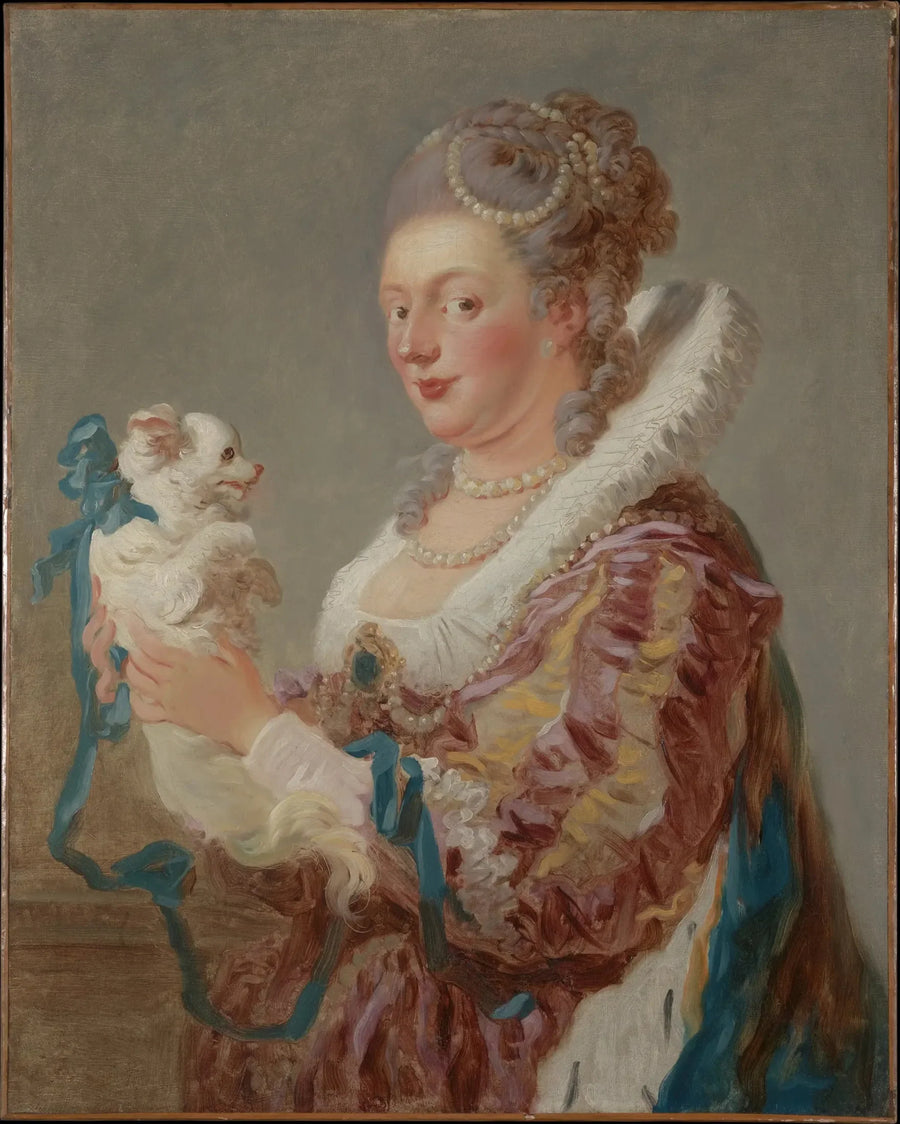 La donna col cane - Jean-Honoré Fragonard