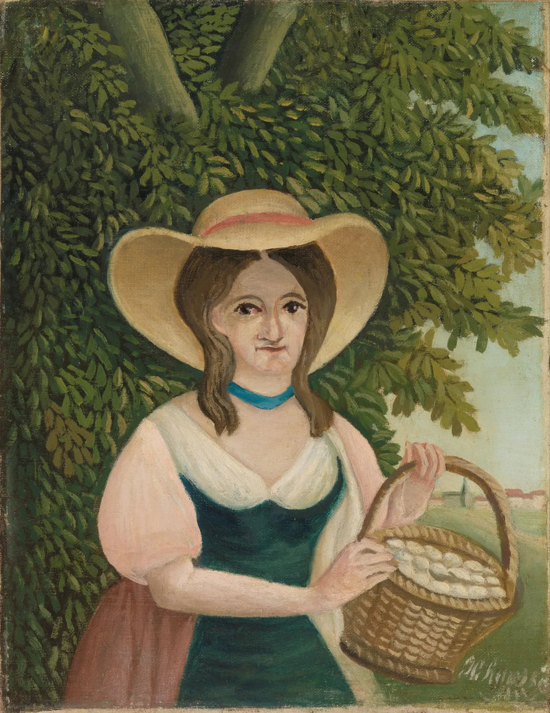 La donna con il cesto di uova - Henri Rousseau