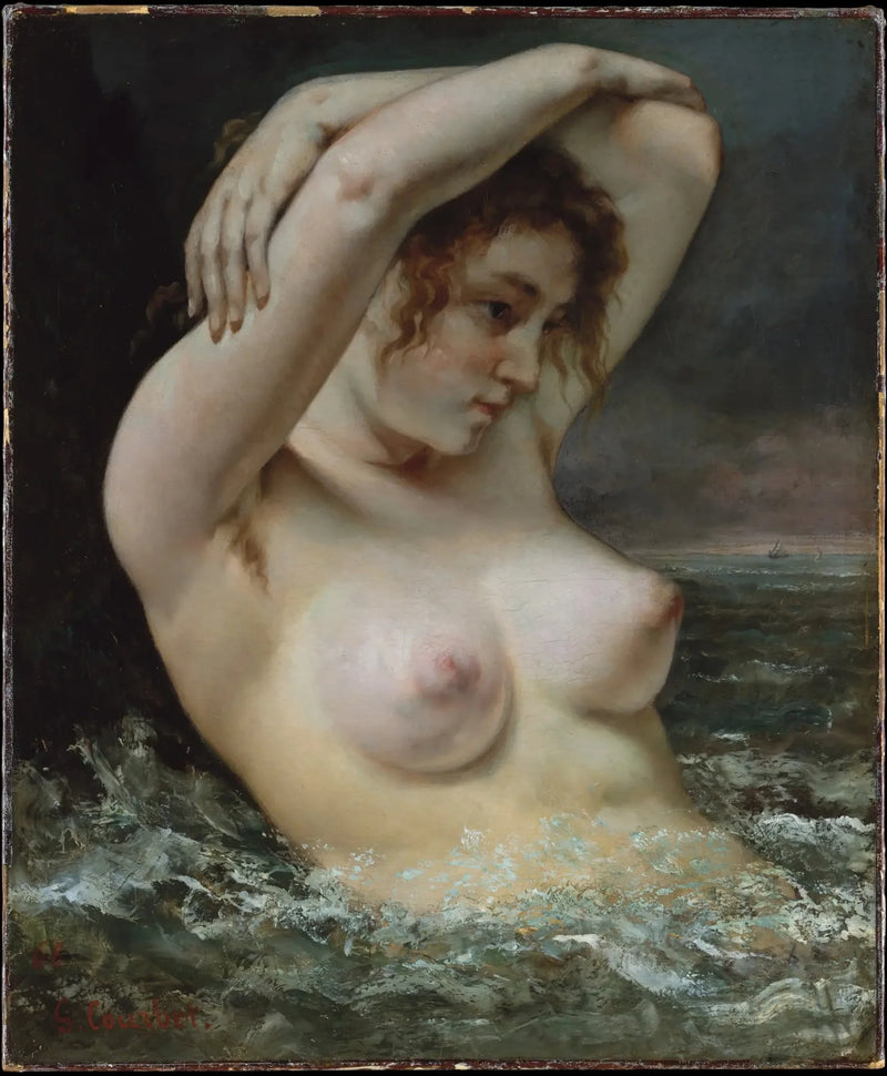 La Donna nelle onde - Gustave Courbet