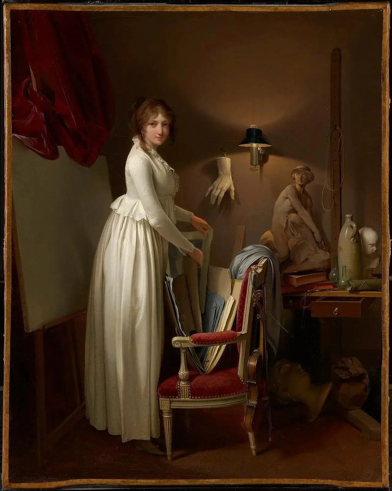 La donna dell'artista nel suo atelier - Louis-Léopold Boilly