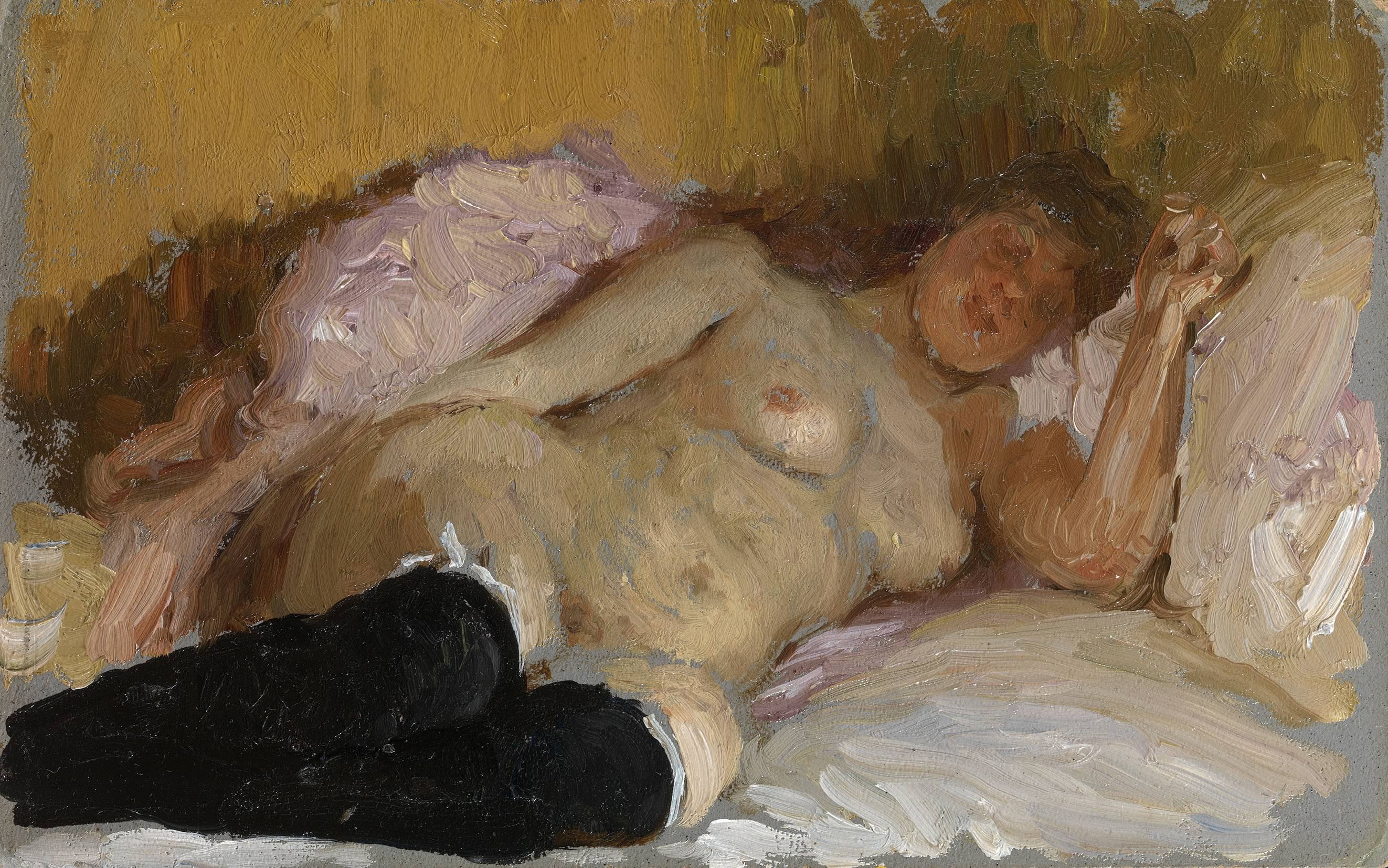 La femme de l’artiste Natalia Nordman endormie - Ilya Repin - Alpha Reproduction