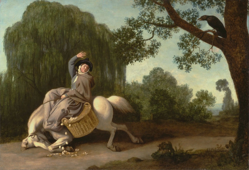 La Femme du fermier e il corvo - George Stubbs