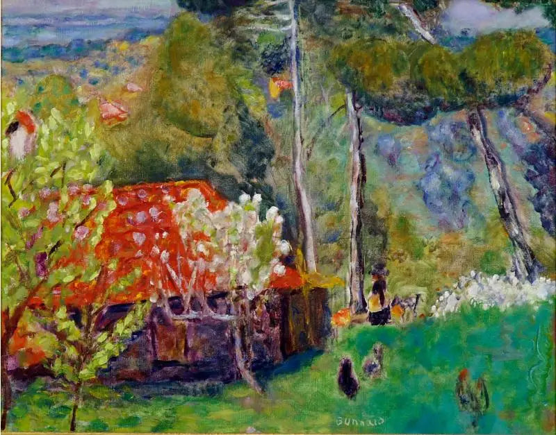 La fattoria con il tetto rosso - Pierre Bonnard