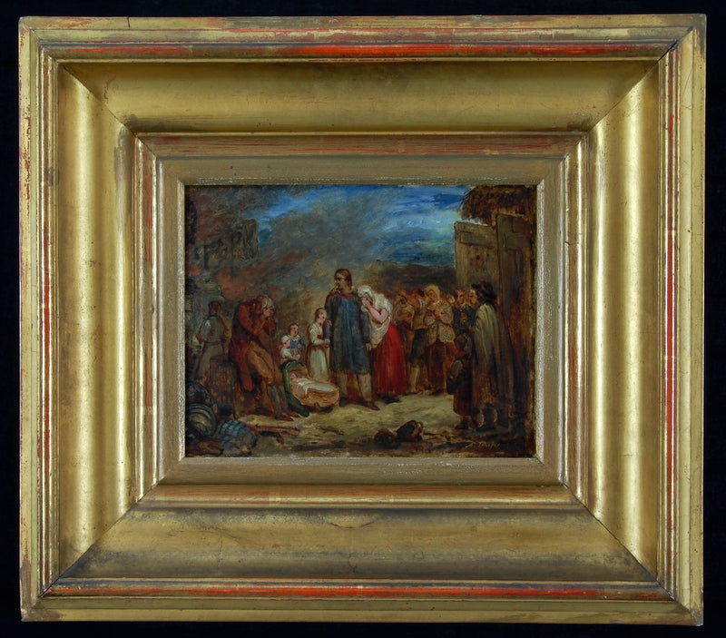 La fattoria bruciata - Ary Scheffer