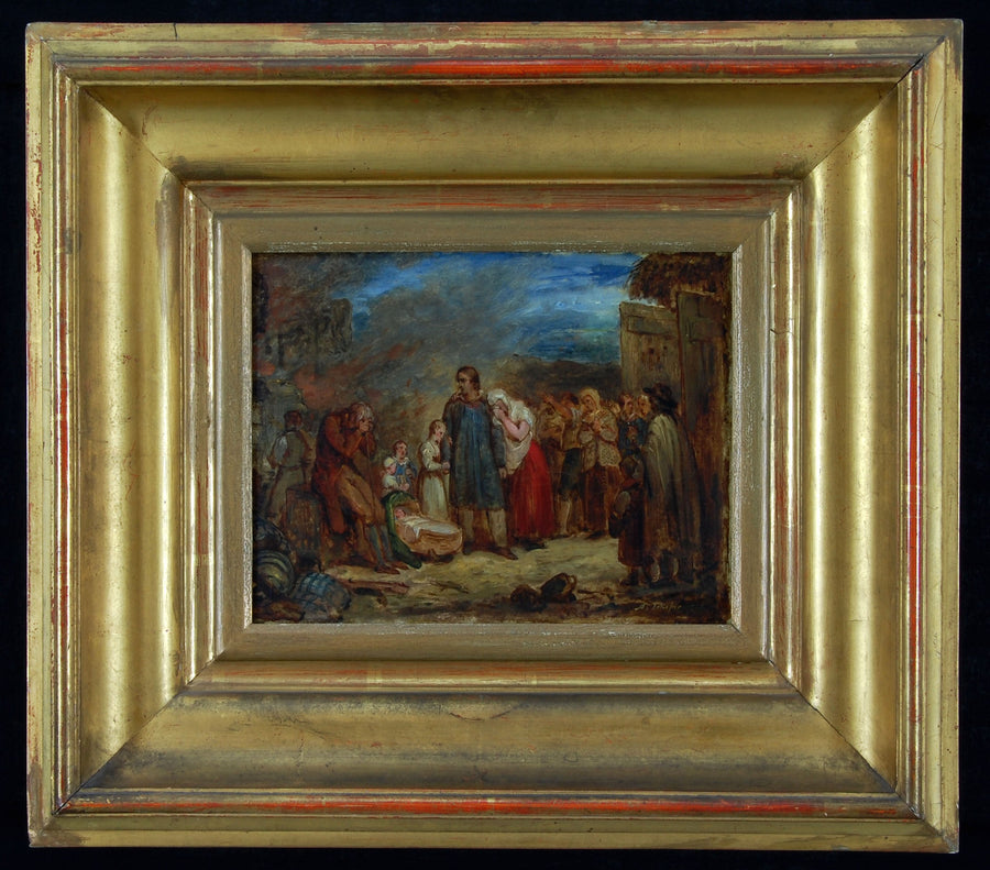 La fattoria bruciata - Ary Scheffer