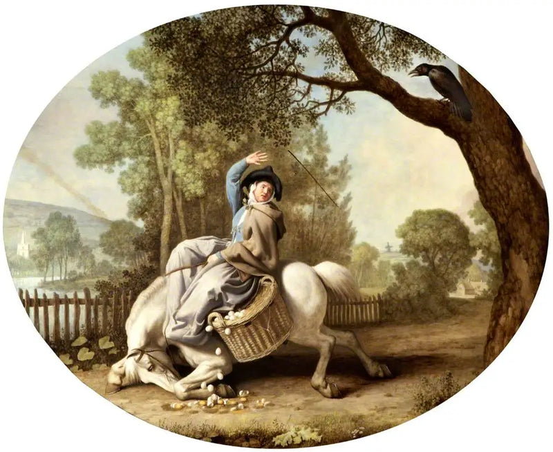 La fermière e il corvo - George Stubbs