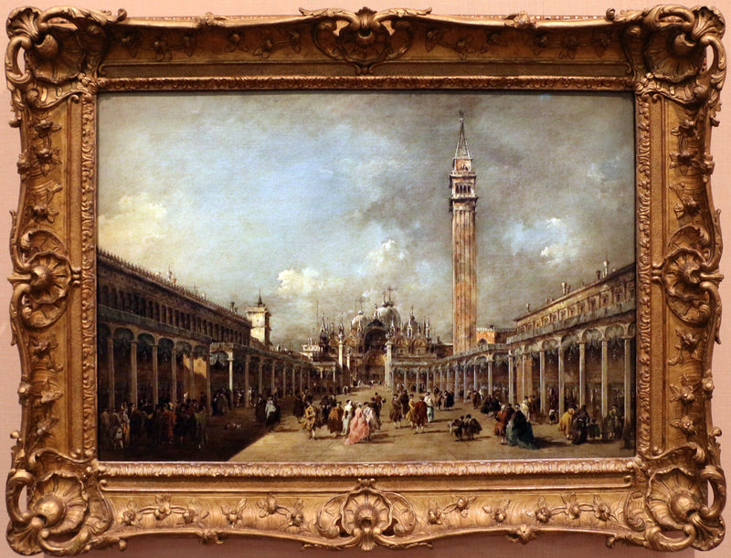 La festa dell'Ascensione sulla piazza San Marco - Francesco Guardi