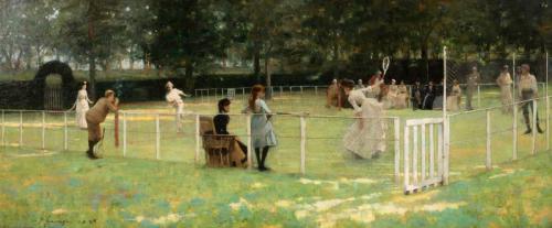 La festa del tennis - John Lavery