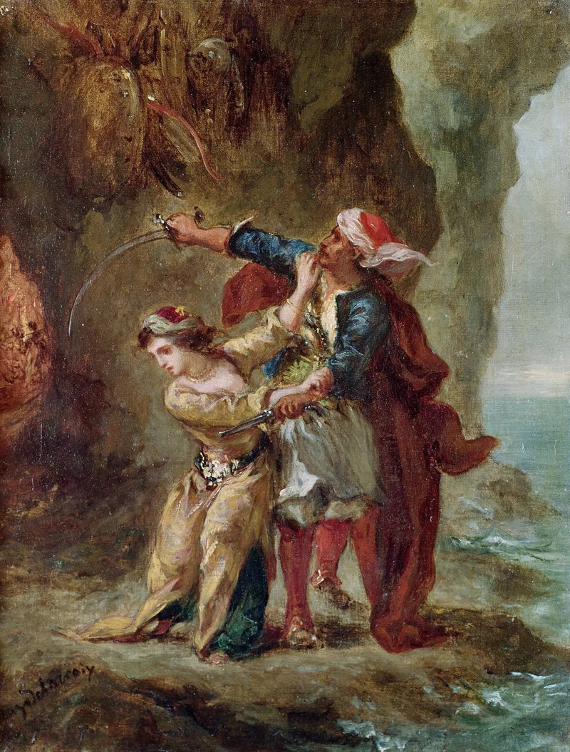 La Sposa di Abydos - Eugène Delacroix