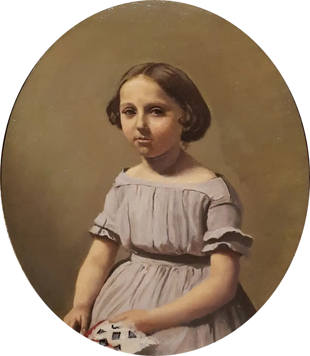 La fille aînée de M. Edouard Delalain - Jean-Baptiste Camille Corot - Alpha Reproduction