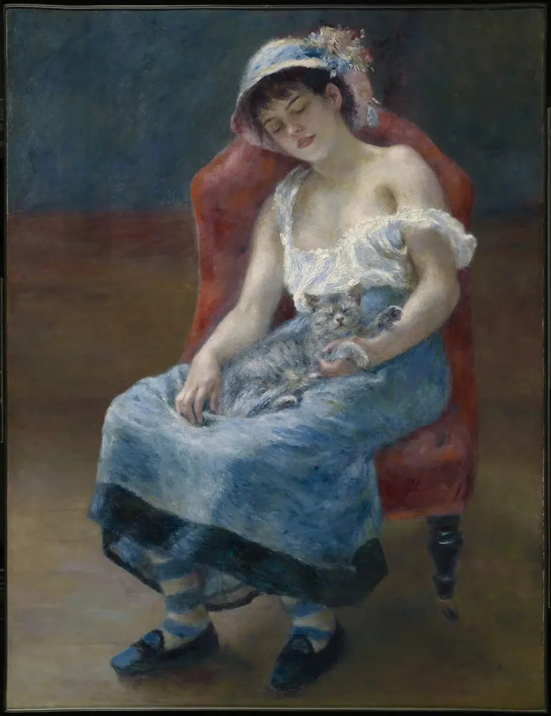 La Ragazza con il gatto - Pierre-Auguste Renoir