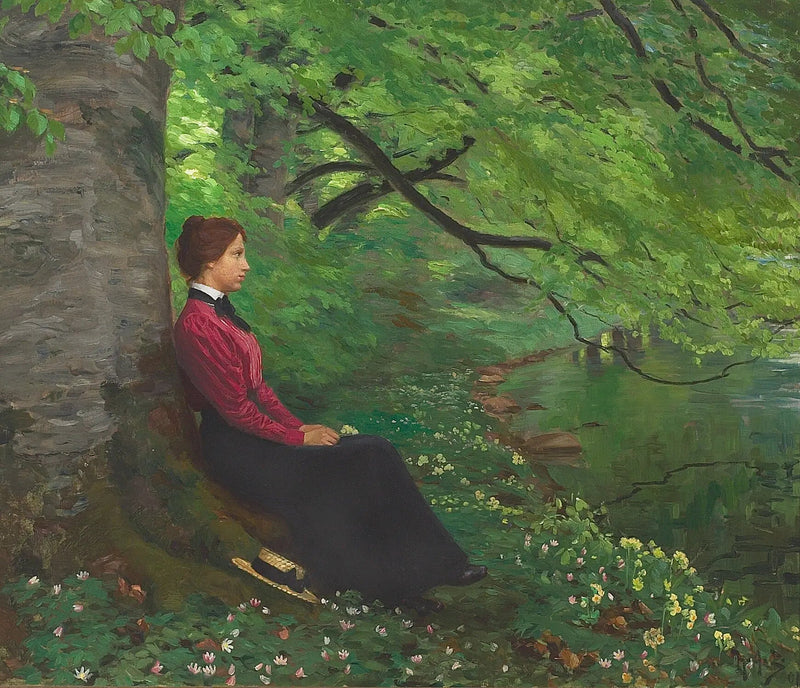 La ragazza dell'artista Meta Maren. - H. A. Brendekilde