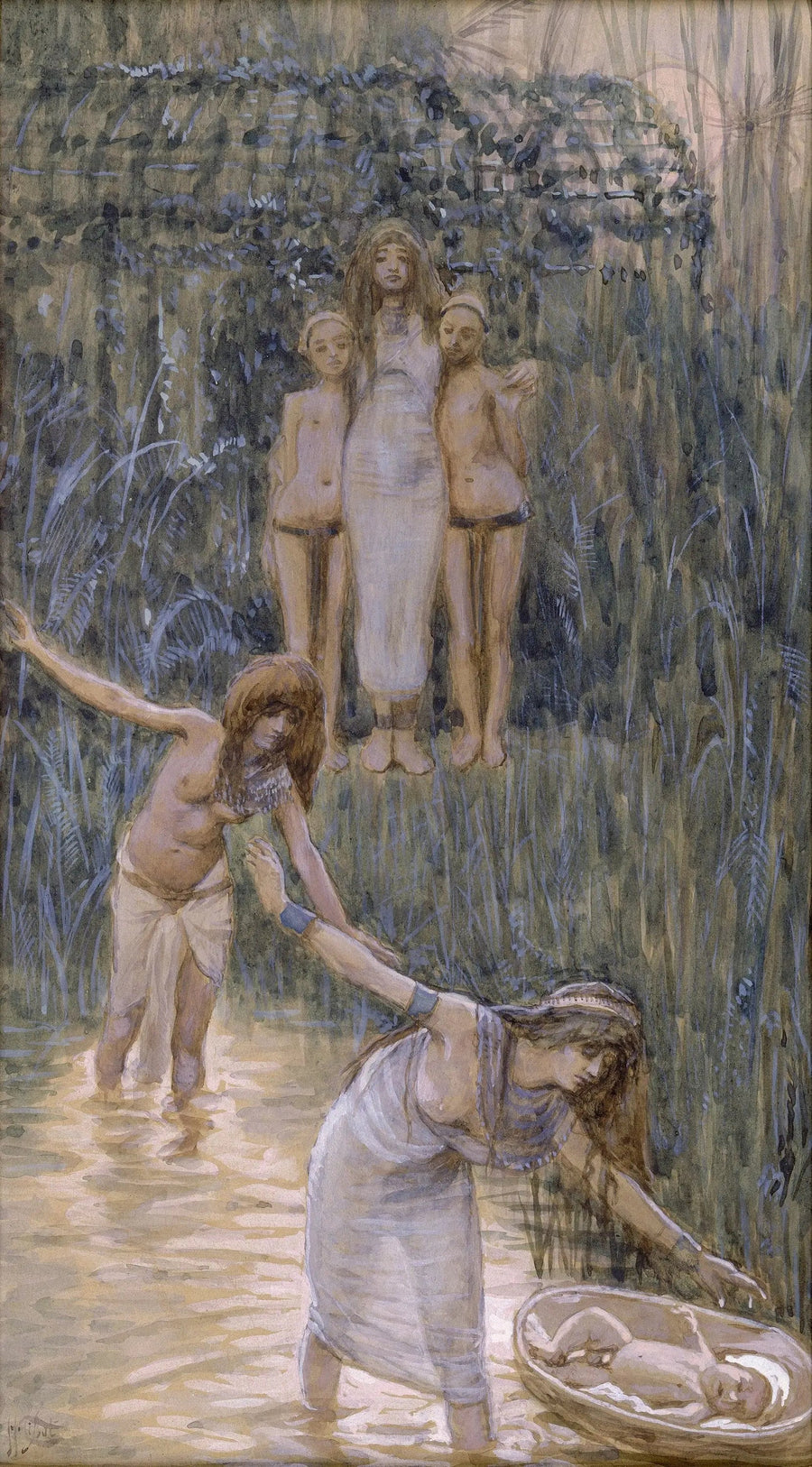 La fille de Pharaon fa chiamare Mosè - James Tissot
