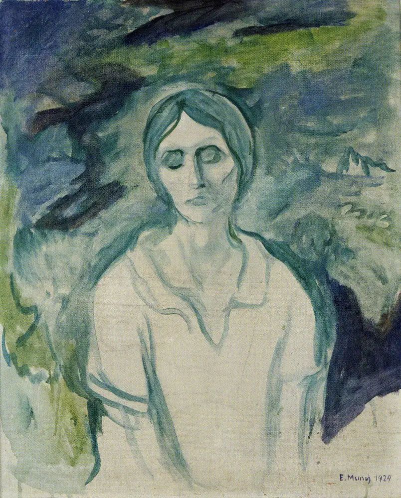 Reproduction du tableau « La Fille gothique - Edvard Munch » par Alpha Reproduction en peinture à l’huile