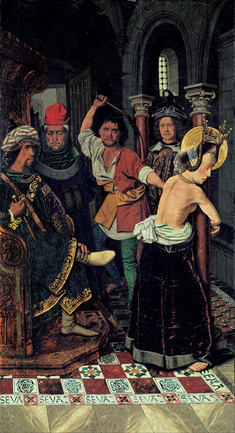 La flagellation de sainte Engracia - Bartolomé Bermejo