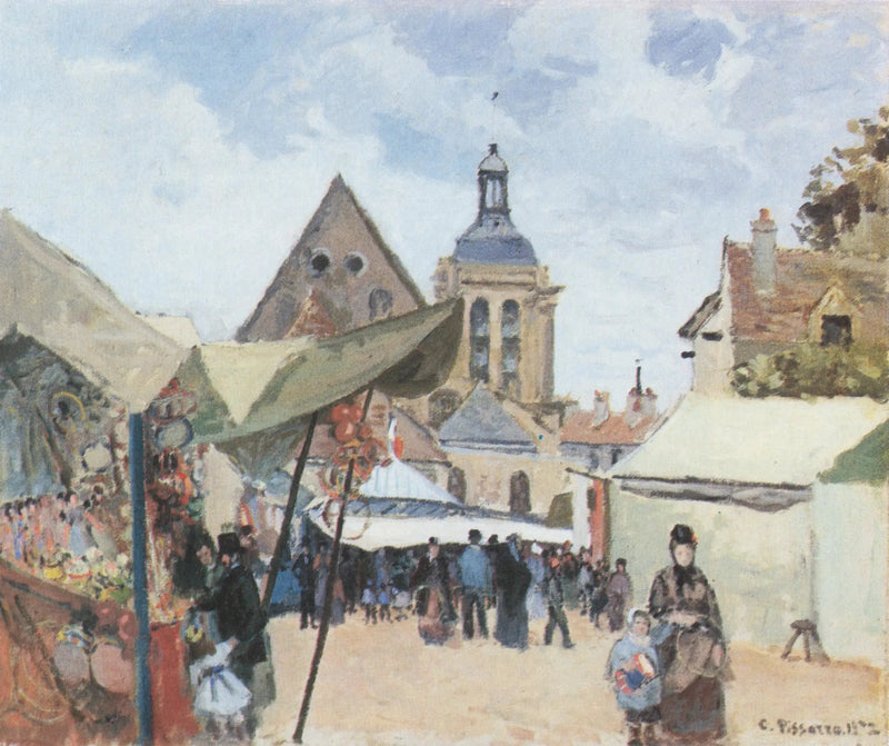 La Fiera di Settembre, Pontoise - Camille Pissarro