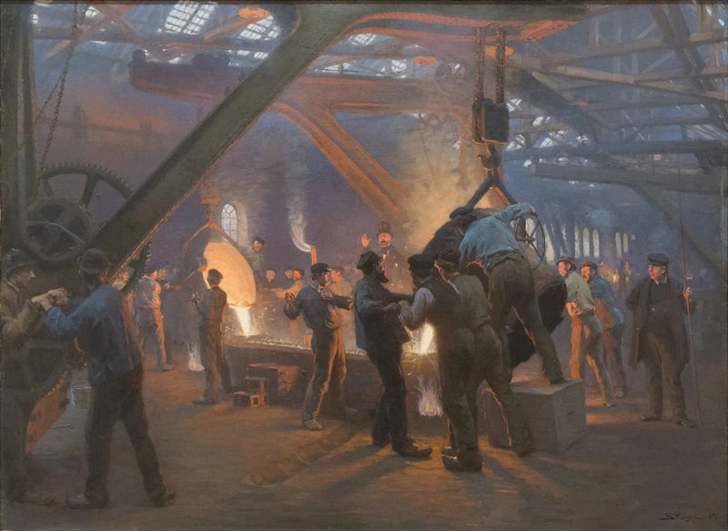 La Fonderia del ferro, Burmeister e Wain - Peder Severin Krøyer