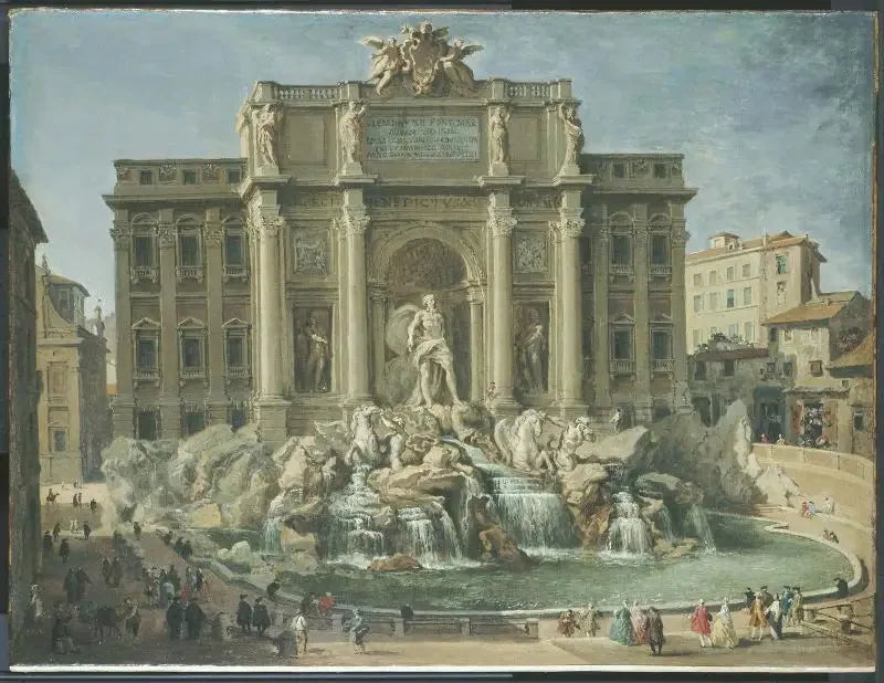 La fontana di Trevi, a Roma - Giovanni Paolo Panini