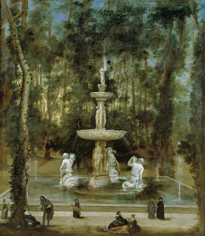 La fontana dei Tritoni nel giardino dell'isola, Aranjuez - Diego Velázquez