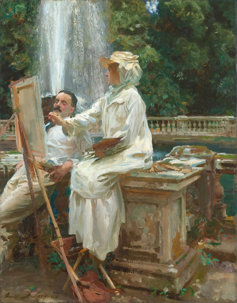 La fontana, Villa Torlonia, Frascati, Italia - John Singer Sargent