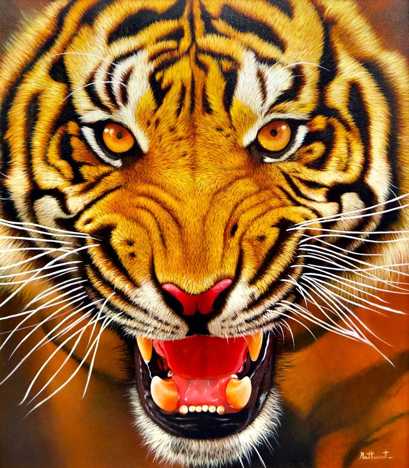 La forza della tigre | Dimensioni: 95 x 105 cm
