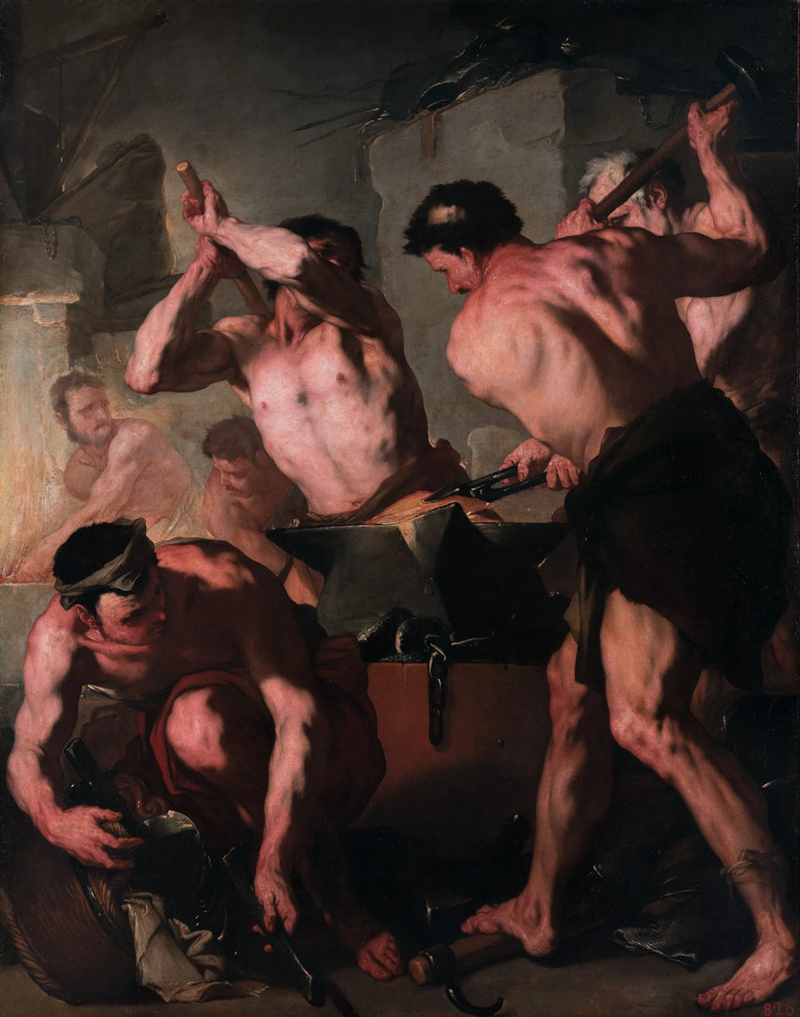 La Forgia di Vulcano - Luca Giordano