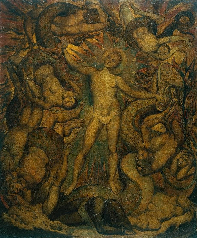 La forma spirituale di Nelson guidando Leviatano - William Blake