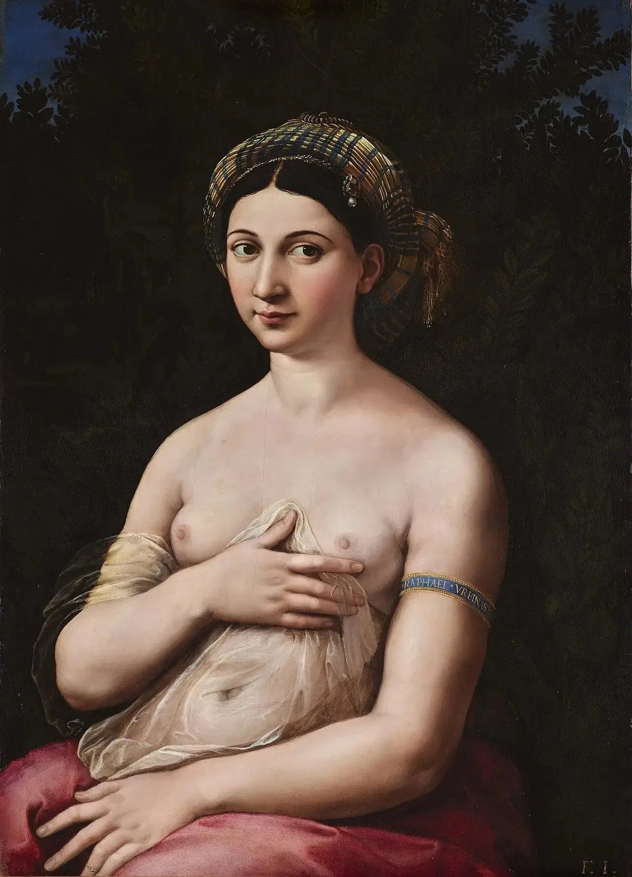 La Fornarina - Raphaël Sanzio image 1 reproduction de peinture à l’huile