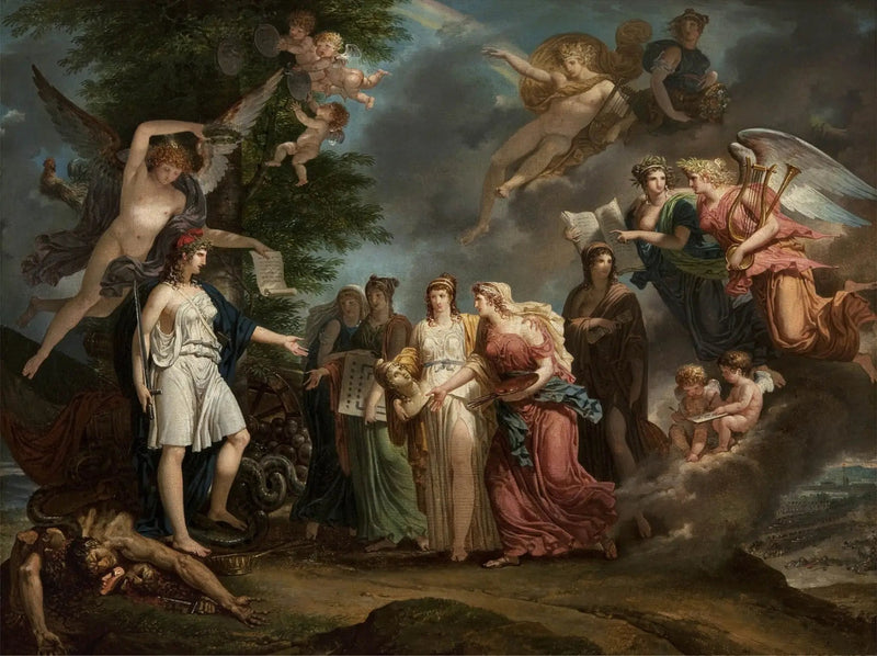 La Francia trionfante che incoraggia le Scienze e le Arti nel mezzo della guerra - Charles Meynier