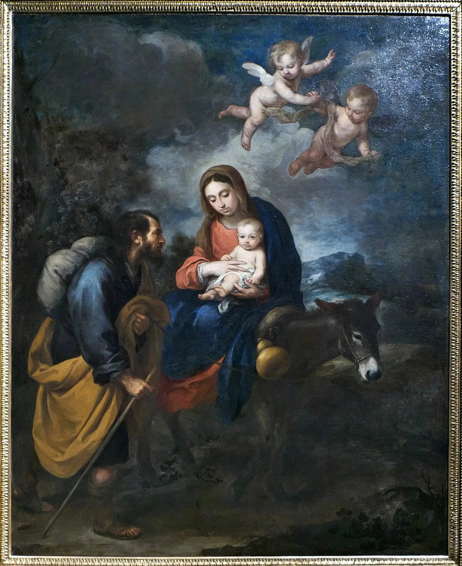 La fuga in Egitto - Bartolomé Esteban Murillo