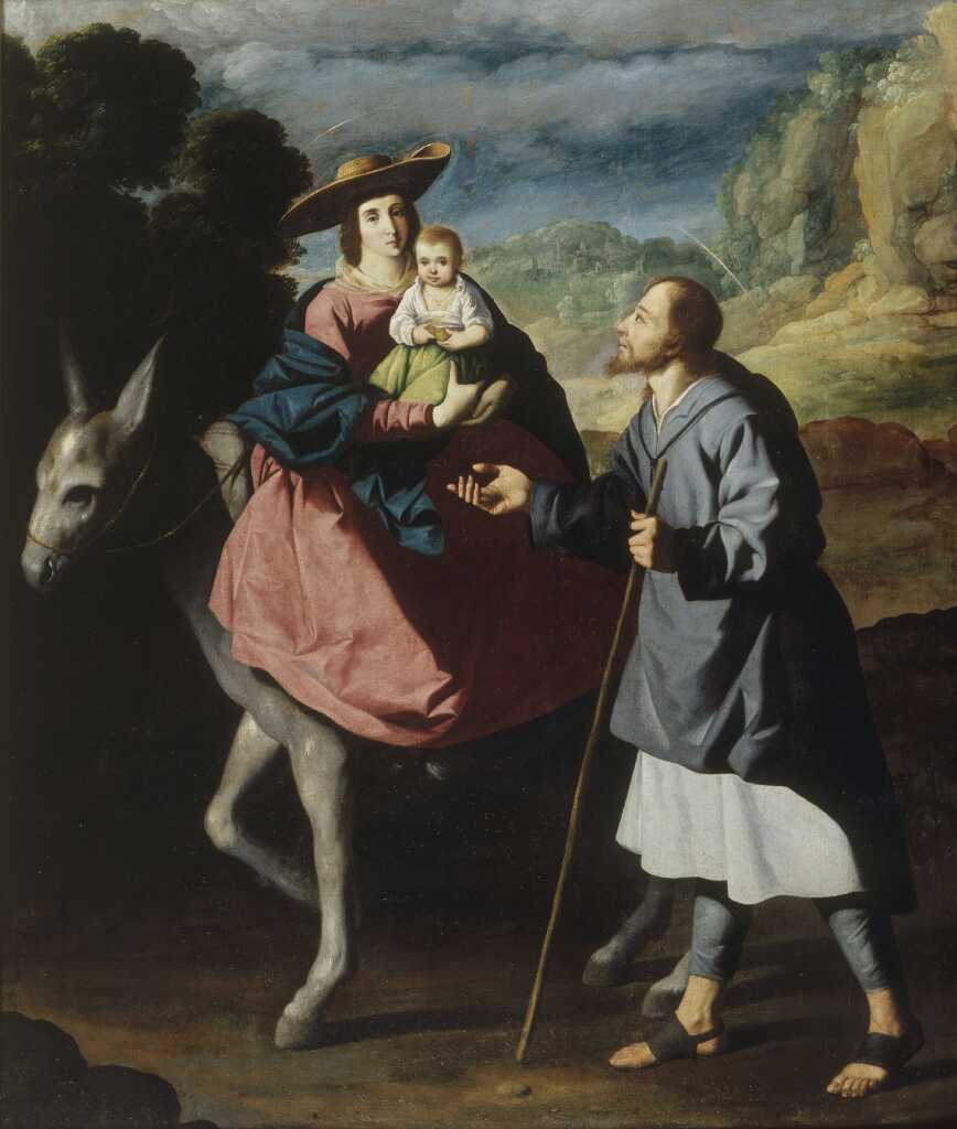 La Fuite en Égypte - Francisco de Zurbarán image 1 reproduction d’œuvre d’art à l’huile