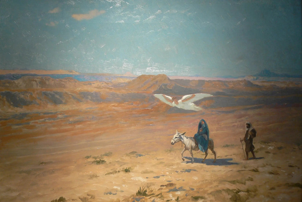 Reproduction du tableau « La Fuite en Égypte - Jean-Léon Gérôme » par Alpha Reproduction en peinture à l’huile