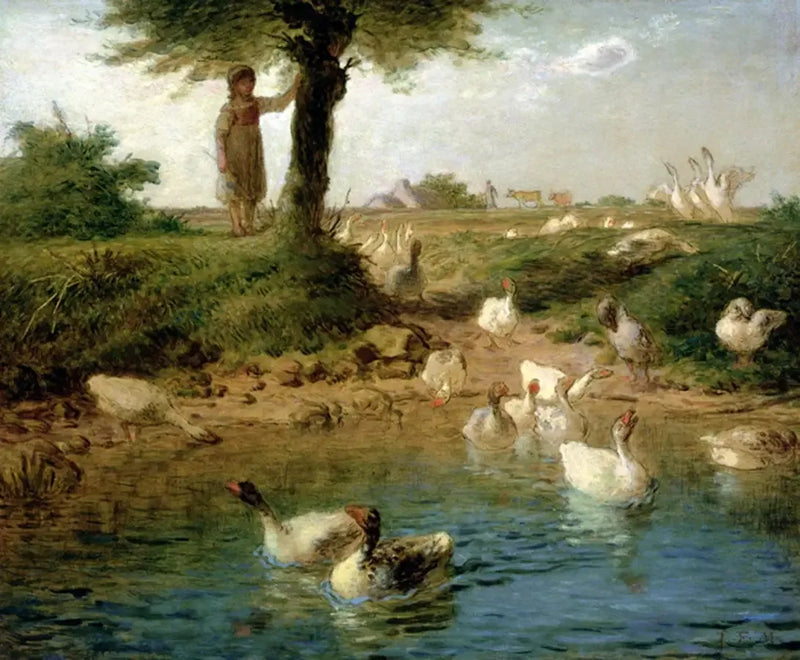 La guardiana delle oche - Jean-François Millet