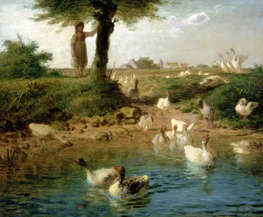 La guardiana delle oche - Jean-François Millet