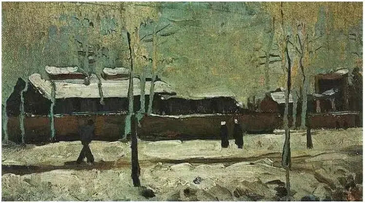 La gare d'Eindhoven ancienne - Vincent van Gogh image 1 copie de tableau peinte à la main