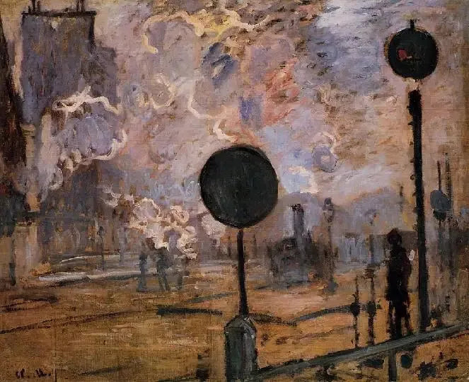 La stazione di Saint-Lazare, i segnali - Claude Monet
