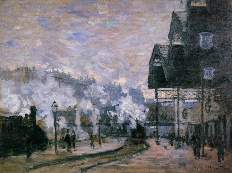 La stazione di Saint-Lazare, vista esterna - Claude Monet