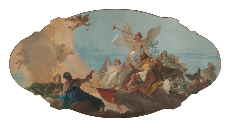 La glorificazione della famiglia Barbaro - Giovanni Battista Tiepolo