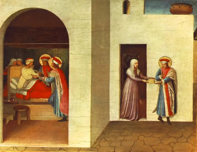 La guarigione di Palladia da parte dei santi Côme e Damiano - Fra Angelico