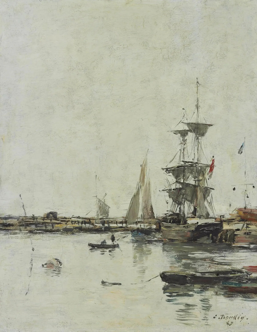 La passerella a Trouville - Eugène Boudin
