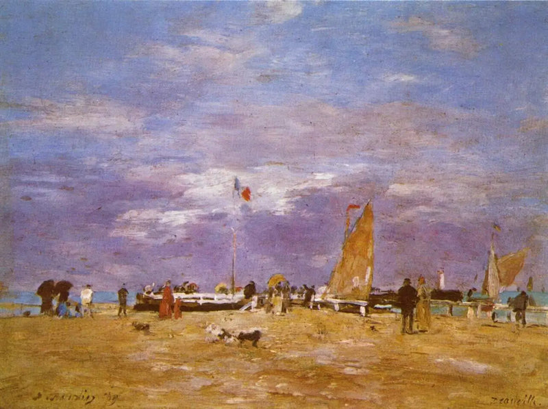 La Jetée di Deauville - Eugène Boudin