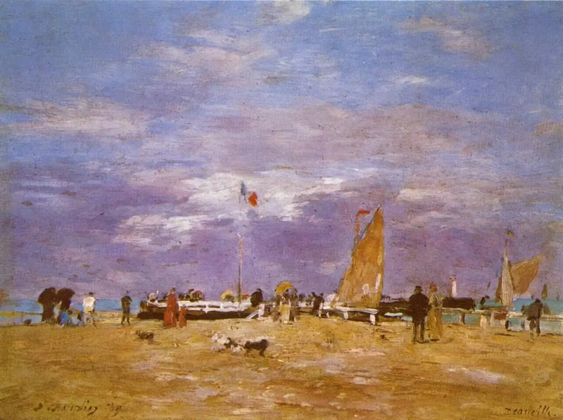 La Jetée di Deauville - Eugène Boudin