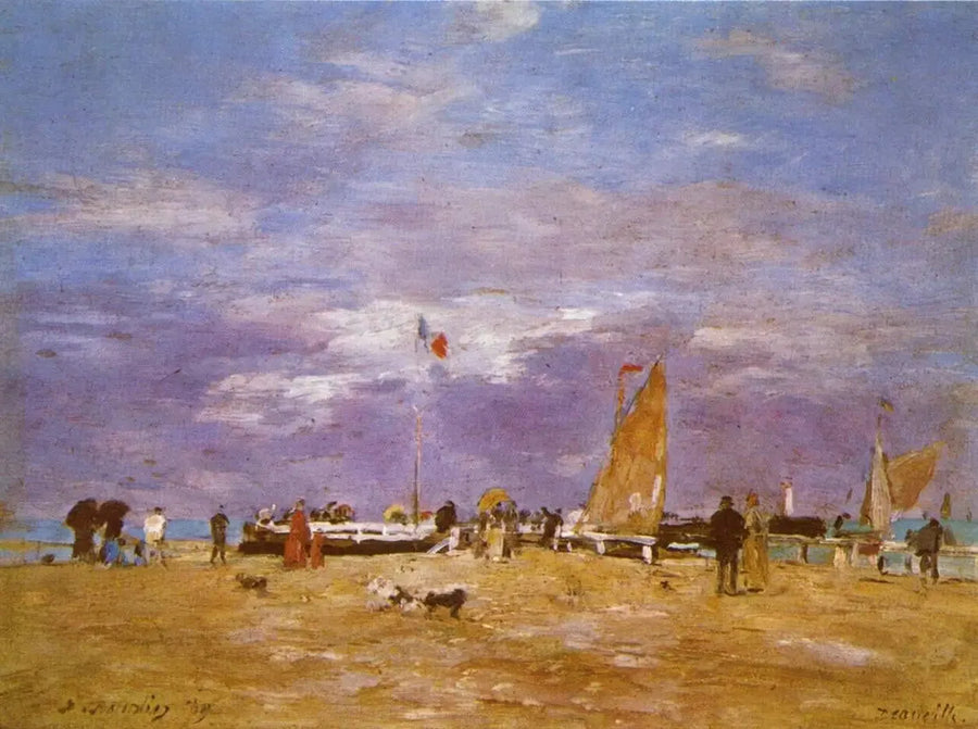 La Jetée di Deauville - Eugène Boudin