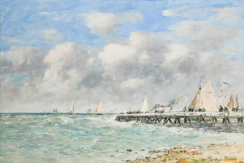 La passerella di Trouville - Eugène Boudin