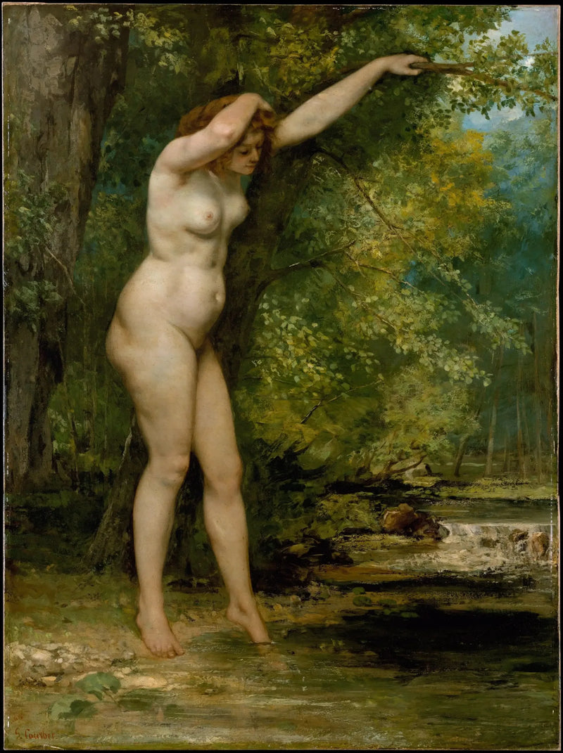 La Giovane Bagnante - Gustave Courbet