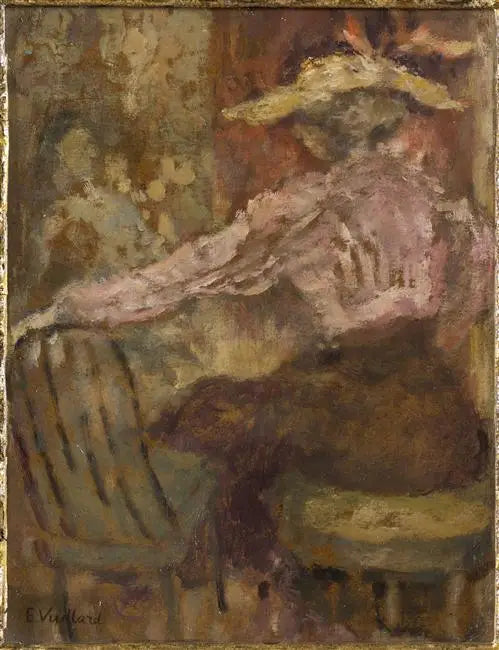 La giovane donna in camicetta rosa - Édouard Vuillard