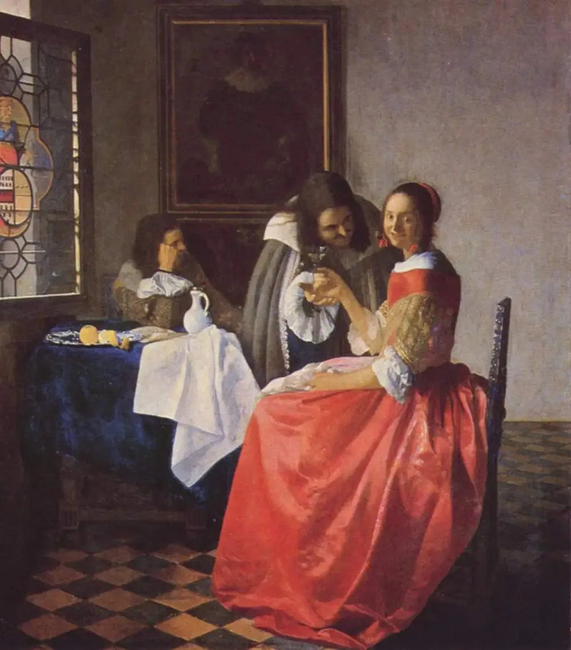 La Ragazza con il bicchiere di vino - Johannes Vermeer
